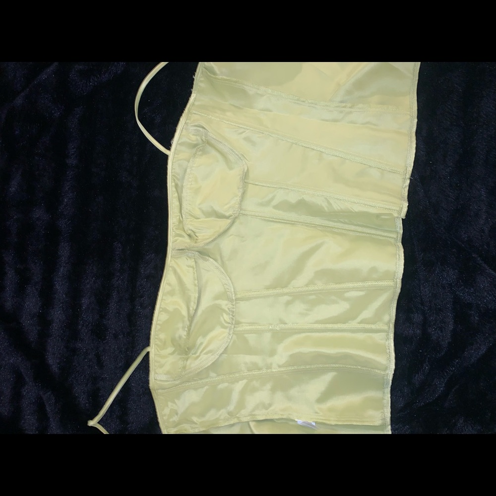 PrettyLittleThing Plus Lime Structure Corset Top (US 14)